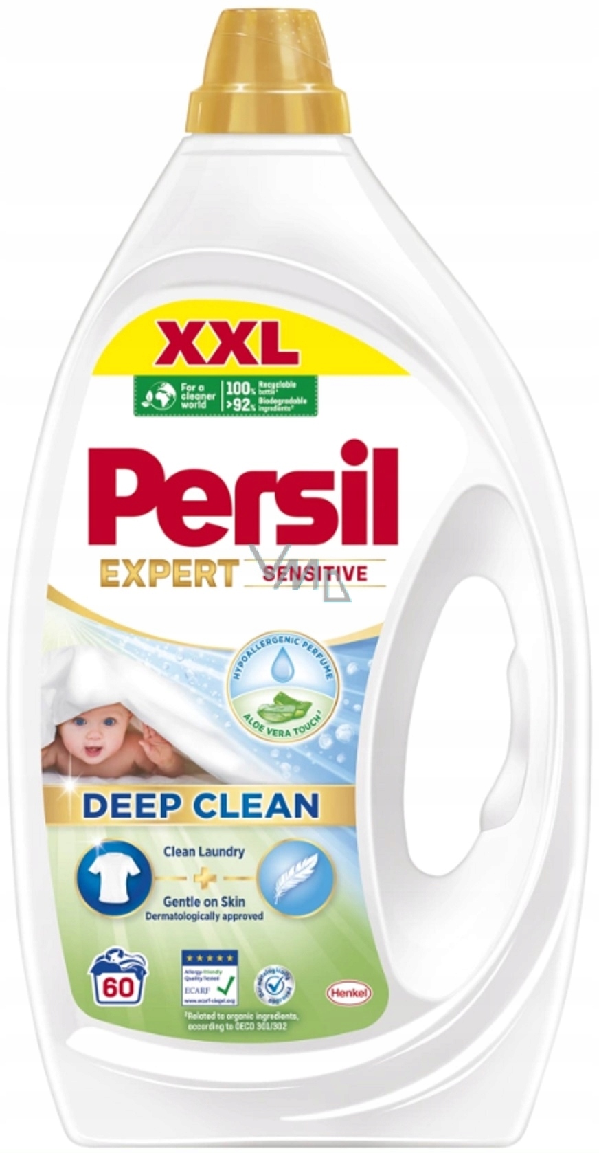 Levně Persil XXL Deep Clean Expert Sensitive prací gel pro citlivou pokožku 60 dá