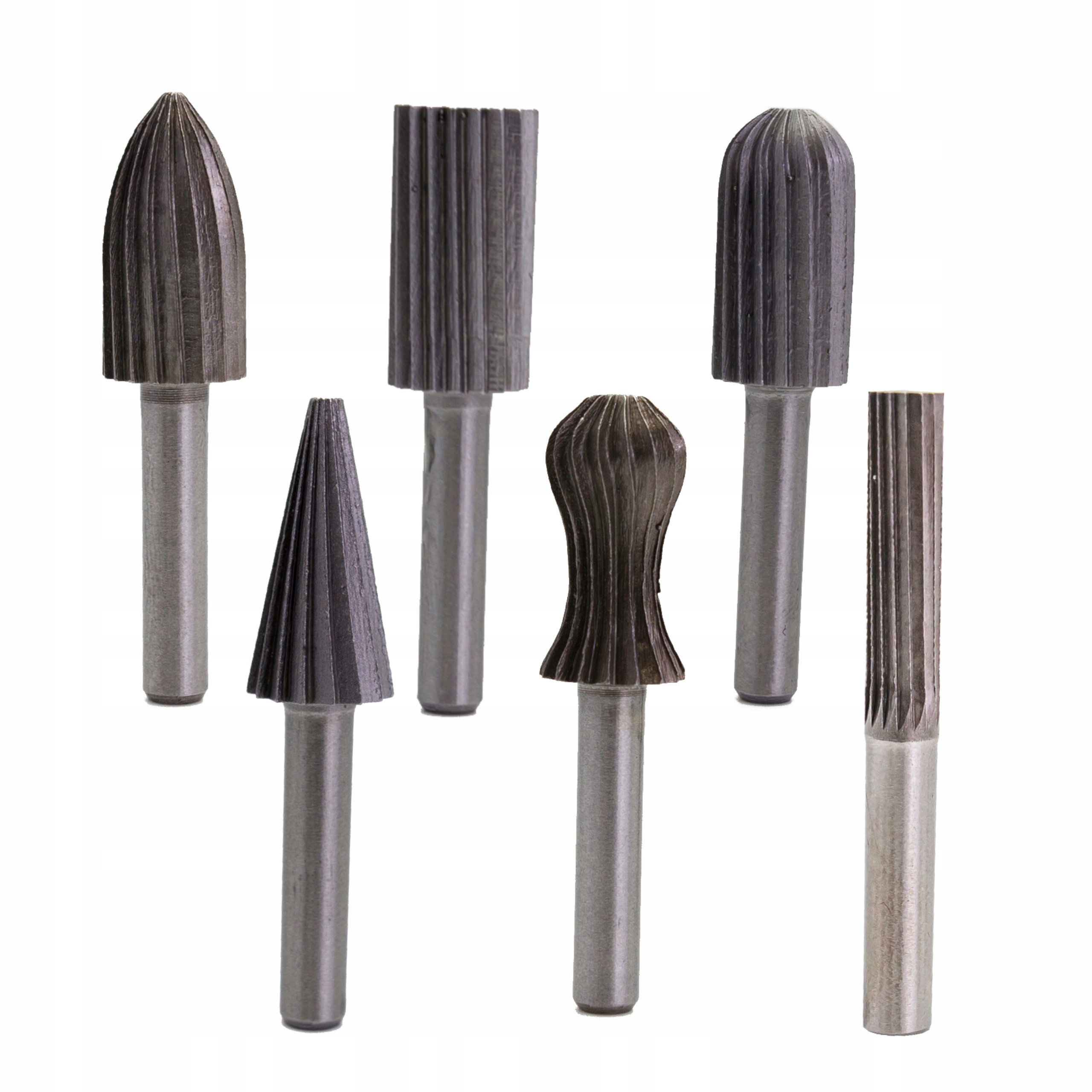 FREZY TRZPIENIOWE DO METALU HSS ZESTAW 6 szt