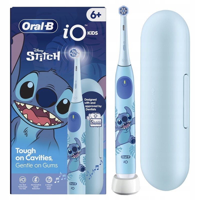 Oral-B Stitch iO Kids Szczoteczka elektryczna do zębów Etui Dla dzieci