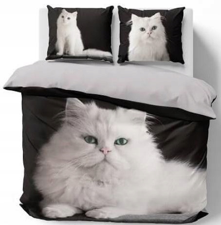 Posteľná Bielizeň Mačka Obrovská Mačka Real Foto 200x220