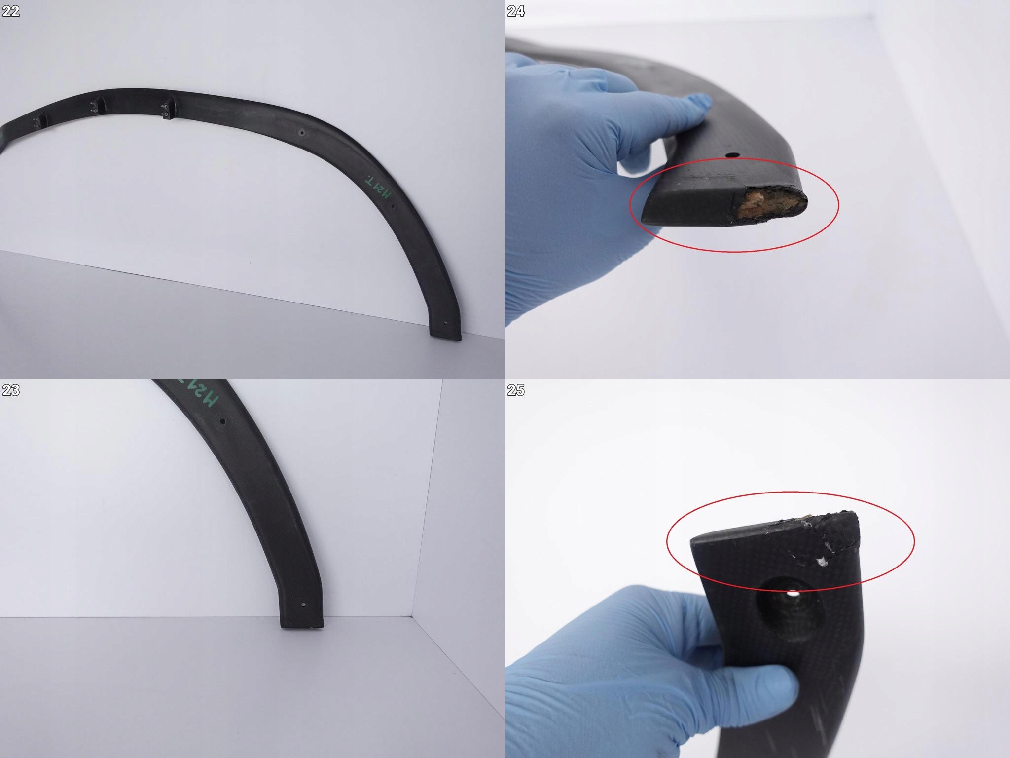 FERRARI 599 GTO SPOILER moulding bumper CARBON