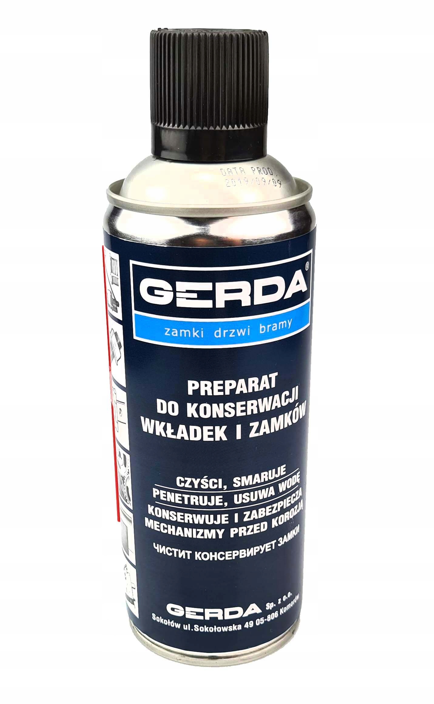 

Preparat Gerda Do Konserwacji Wkładek Kłódek 400ml