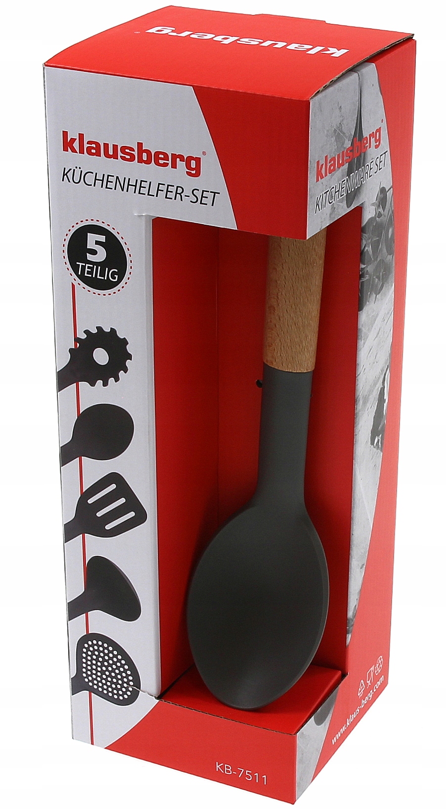 Zestaw przyborów kuchennych Komplet 5el Przybory Materiał nylon