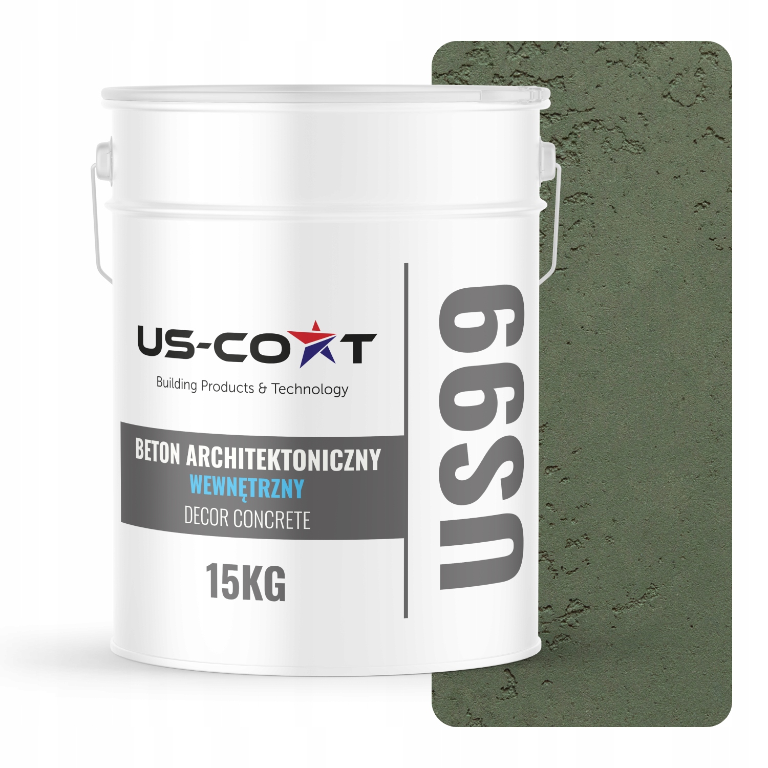 Architektonický Betón Vnútorný Zelený Tmavý F466 10 m2 15 kg Na Stenu