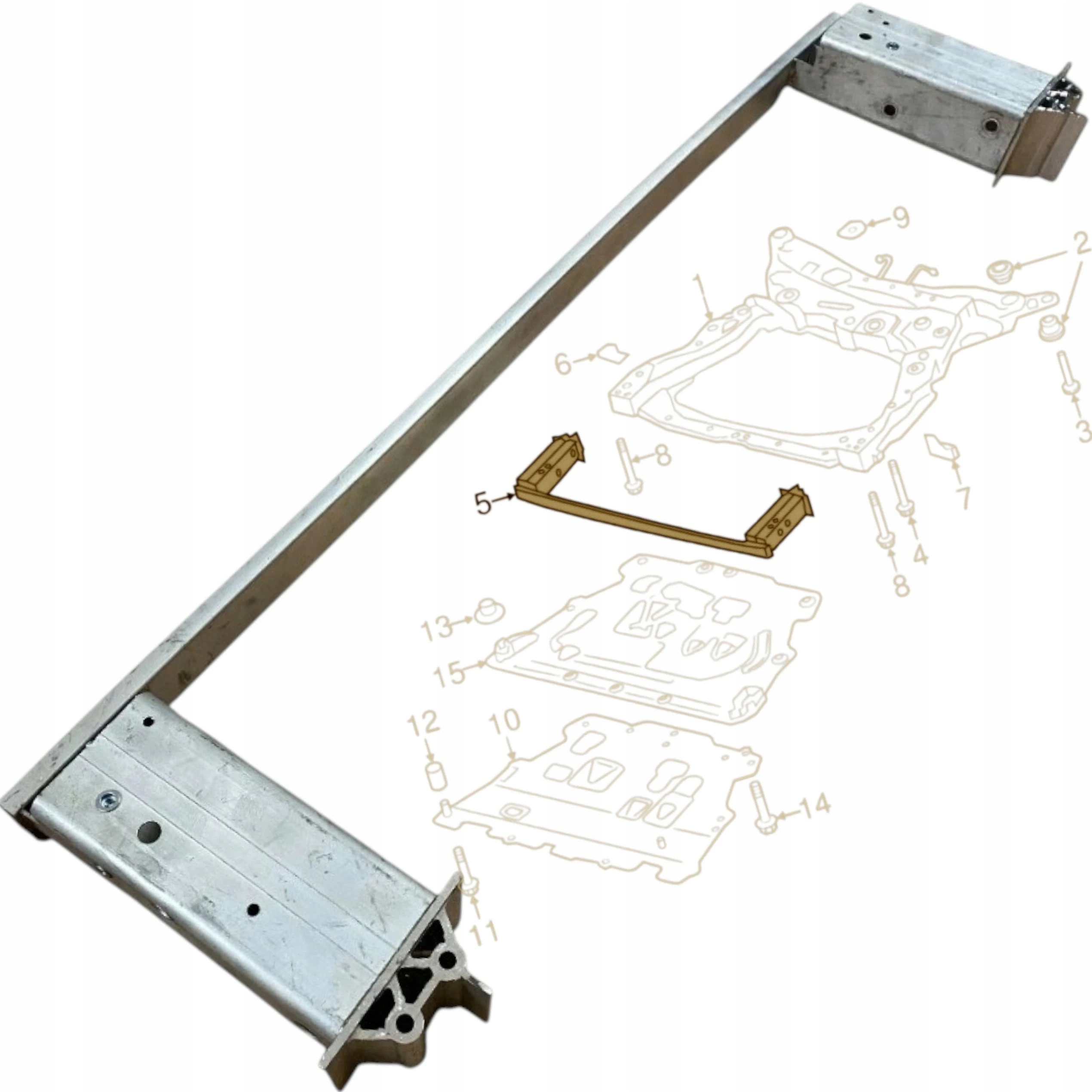 Belka zesílení předního nárazníku Dolní Volvo XC90 II 2016- 31387240