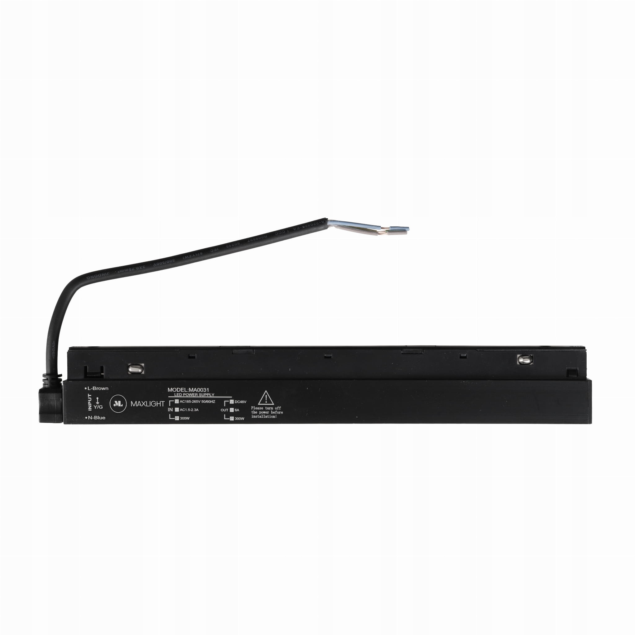 Maxlight Vnitřní napájecí zdroj 300W 48V Magnetický Černý IP20