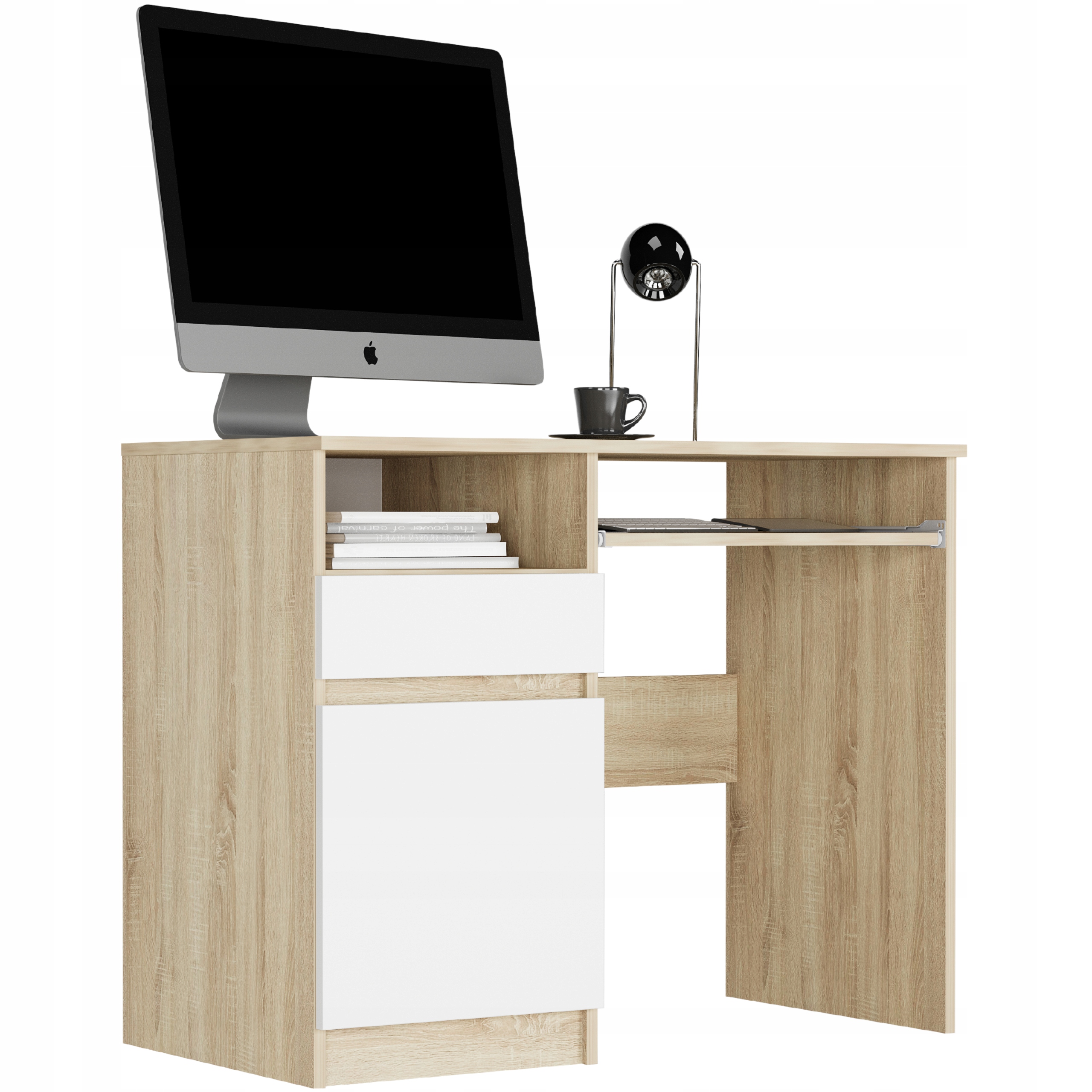 Meble biurko stolik 96cm lewe N-35L MIX SONOMA