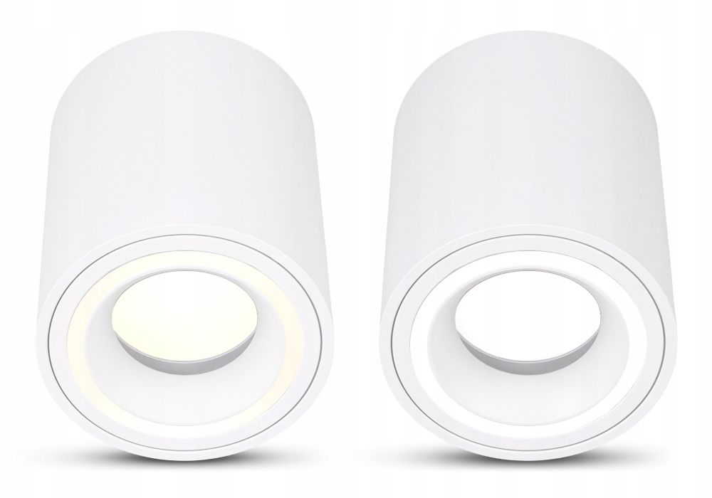 4x Oprawa natynkowa Halogenowa TUBA LED GU10 biała SPOT sufitowa do POKOJU Kod producenta 4X DL-R-80100-W-R