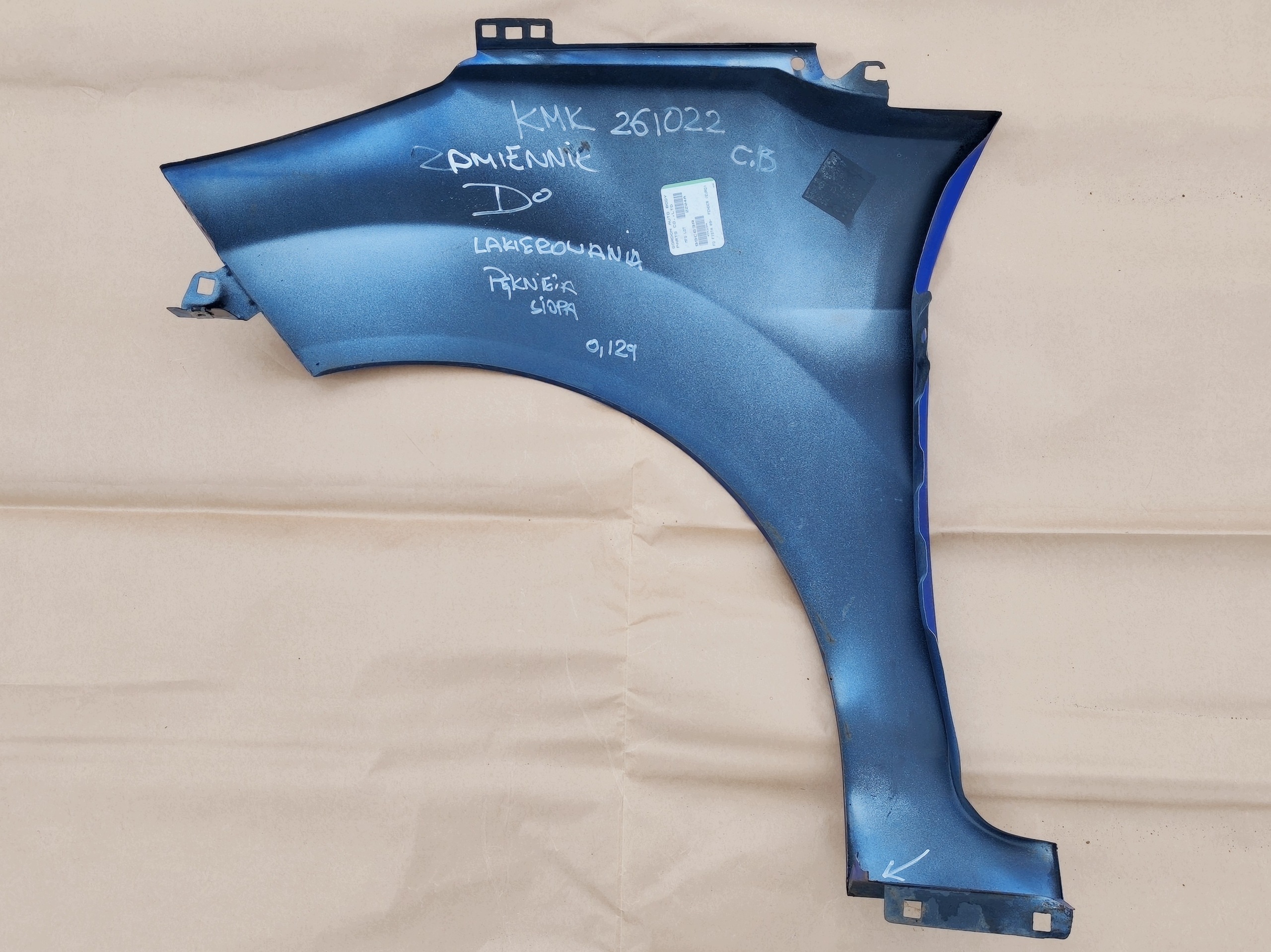 FORD FIESTA MK7 2008-2017 fender right front DEEP IMPACT BLUE