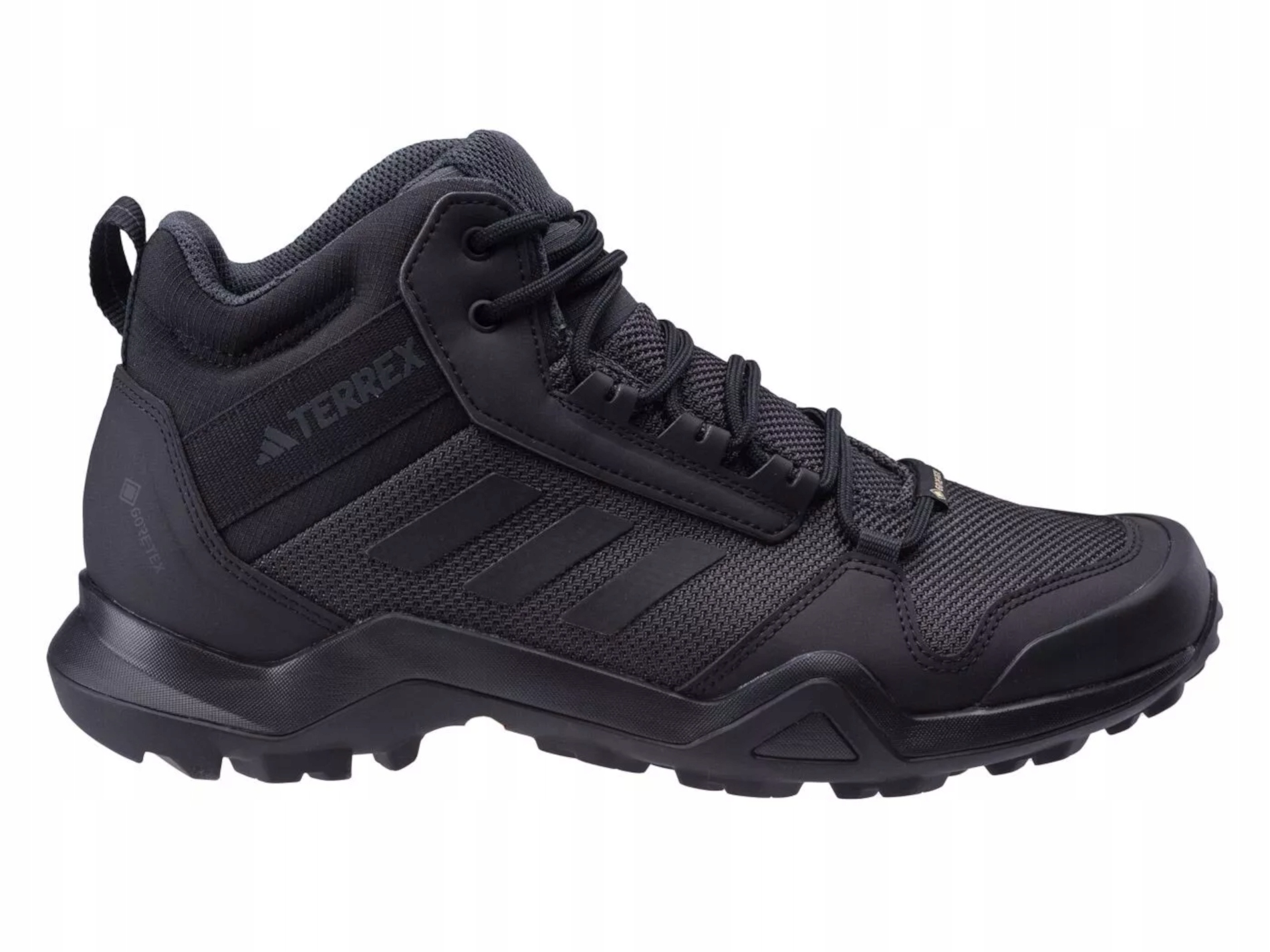 Pánské boty Adidas Terrex AX3 IF4876 vysoké outdoorové trekové boty černé 44,6