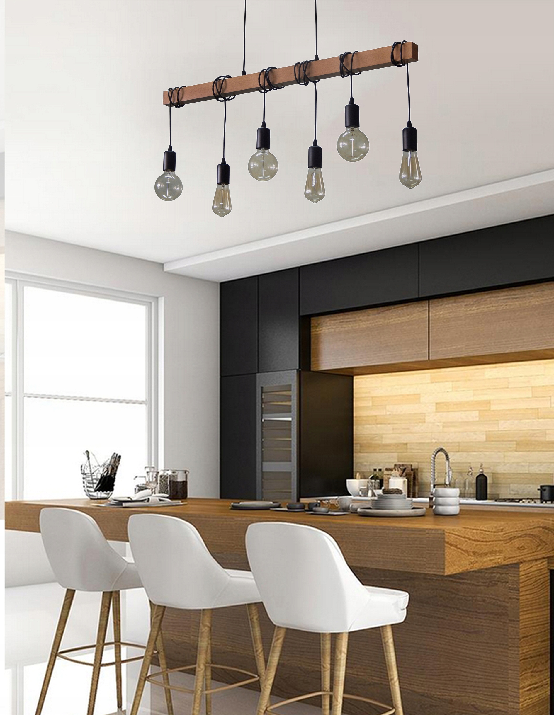 ŻYRANDOL LAMPA WISZĄCA SUFITOWA 015-6 LOFT LED E27 STÓŁ SALON KUCHNIA BUFET EAN (GTIN) 5905471210994