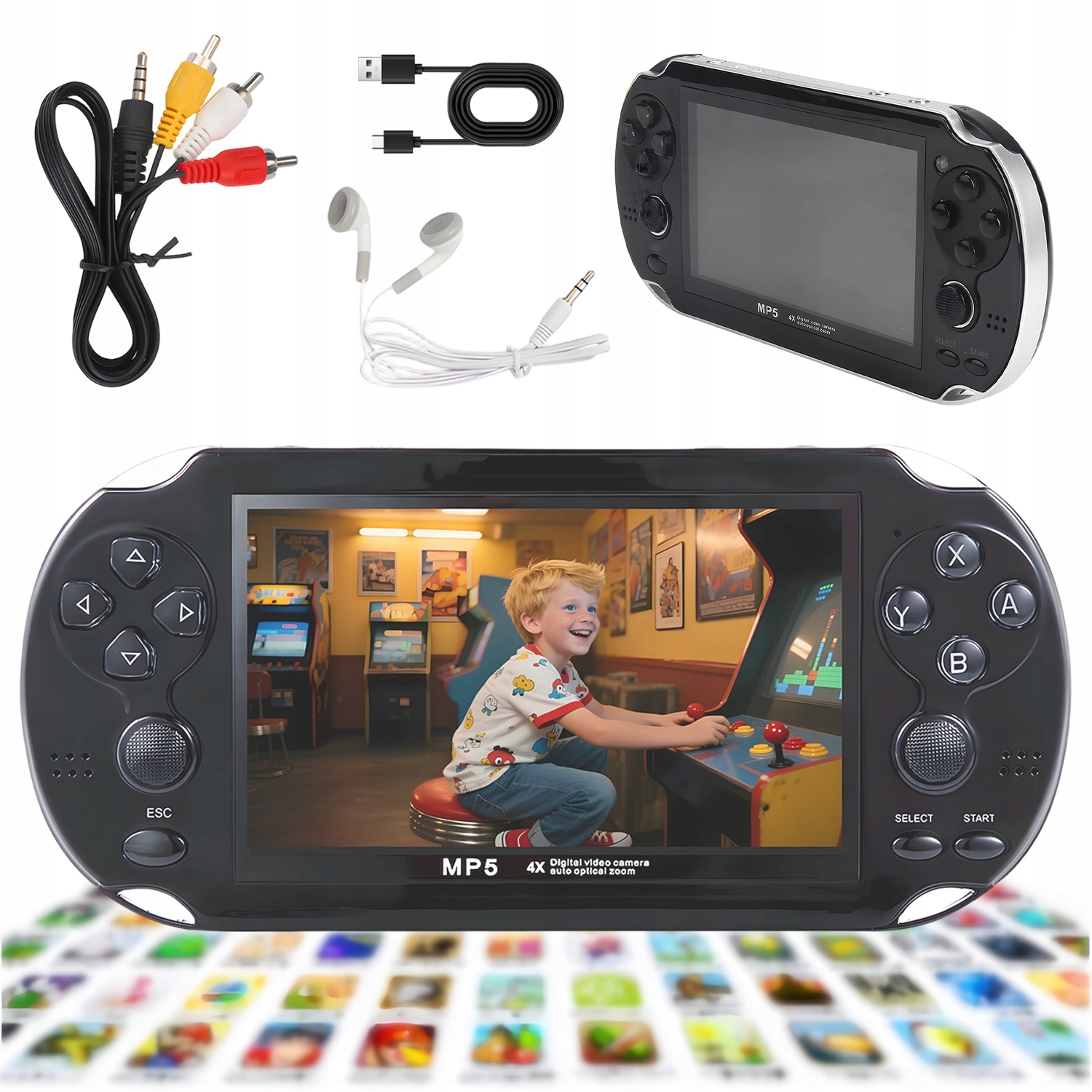 Mini Przenośna Konsola Do Gier Retro, Retro Gra Wideo, Ręczna Konsola