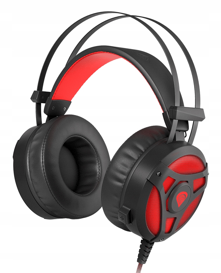 SŁUCHAWKI GAMING GENESIS NEON 360 Z PODŚWIETLENIEM Impedancja 32 Ω