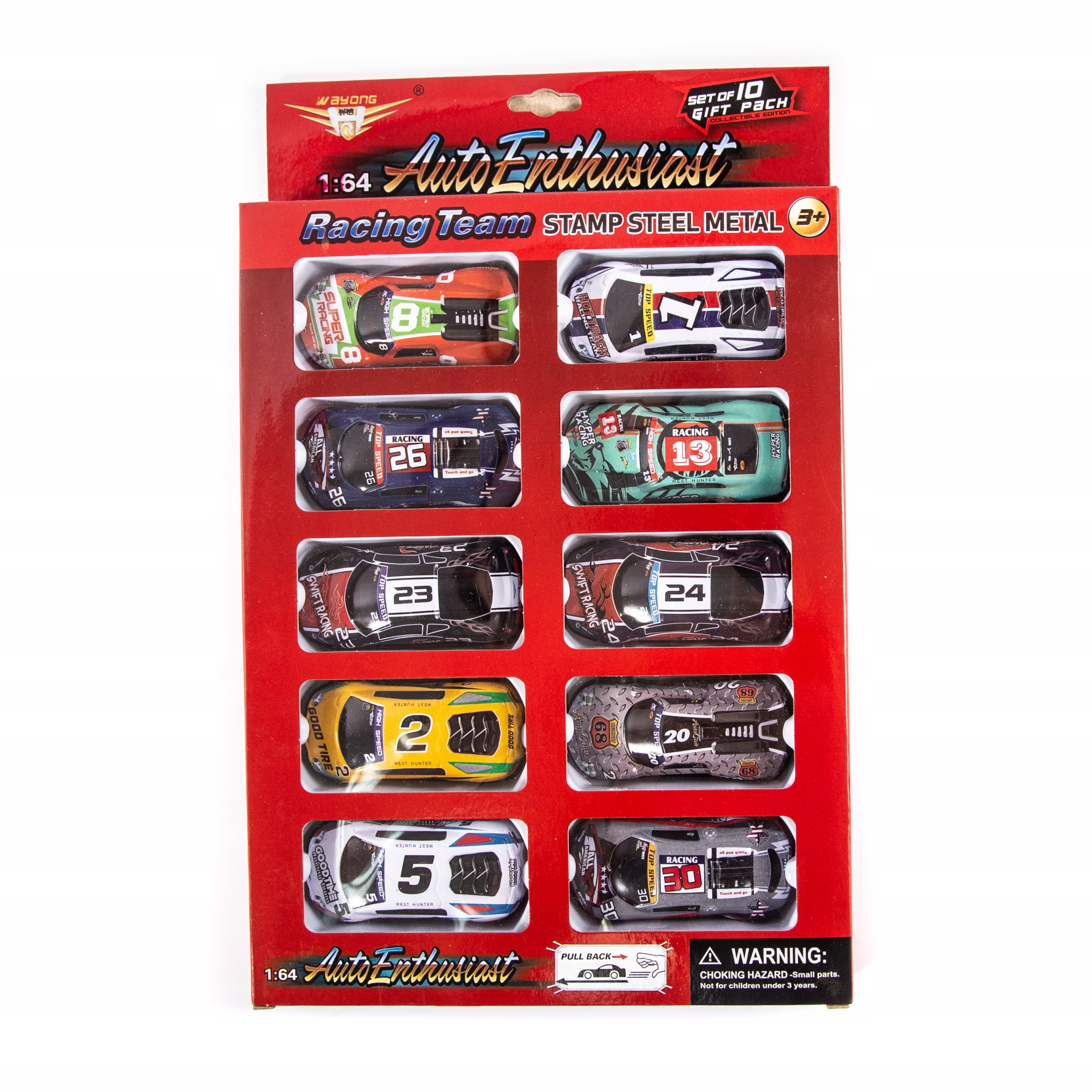 

Resoraki Metalowe Samochodziki Auta Zestaw 10SZT