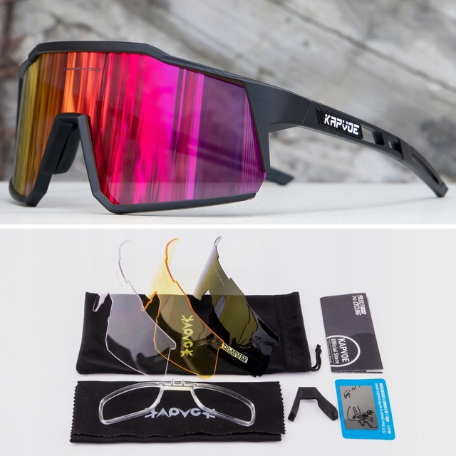 Kapvoe cyklistické brýle 4 polarizační skla UV400 TR90 pánské/dámské