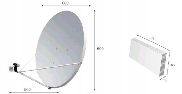 Selfsat H30D4 antena płaska - z LNB Quad Model H30D4