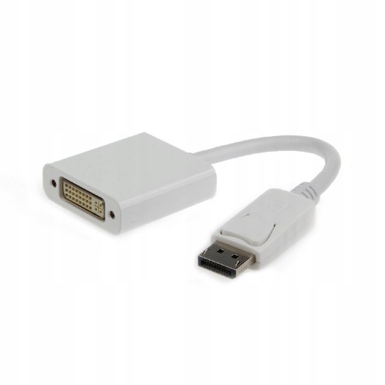 Adapter Gembird DisplayPort - DVI biały 20cm