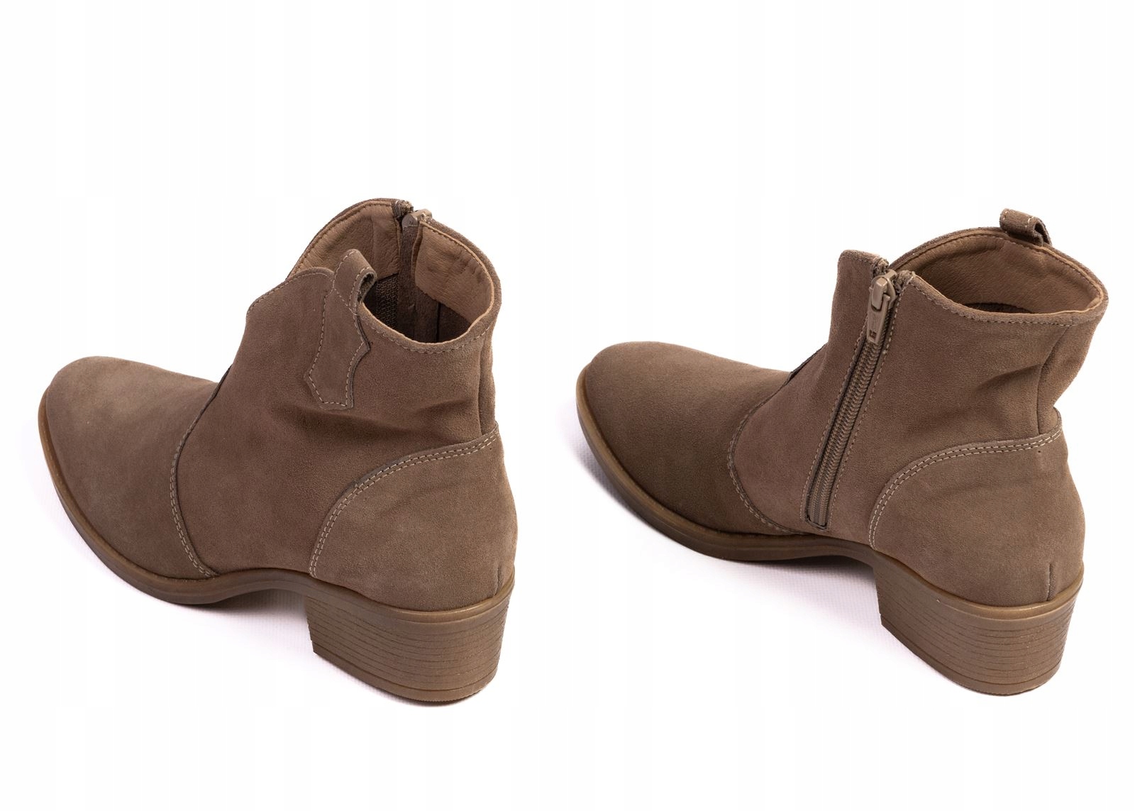 ZIEMISTE MODNE BOTKI KOWBOJKI ZAMSZOWE OPTIMO SKÓRZANE NIEOCIEPLANE 41 Marka inna