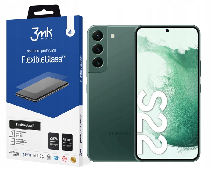 

Szkło FlexibleGlass 3MK do Samsung Galaxy S901 S22