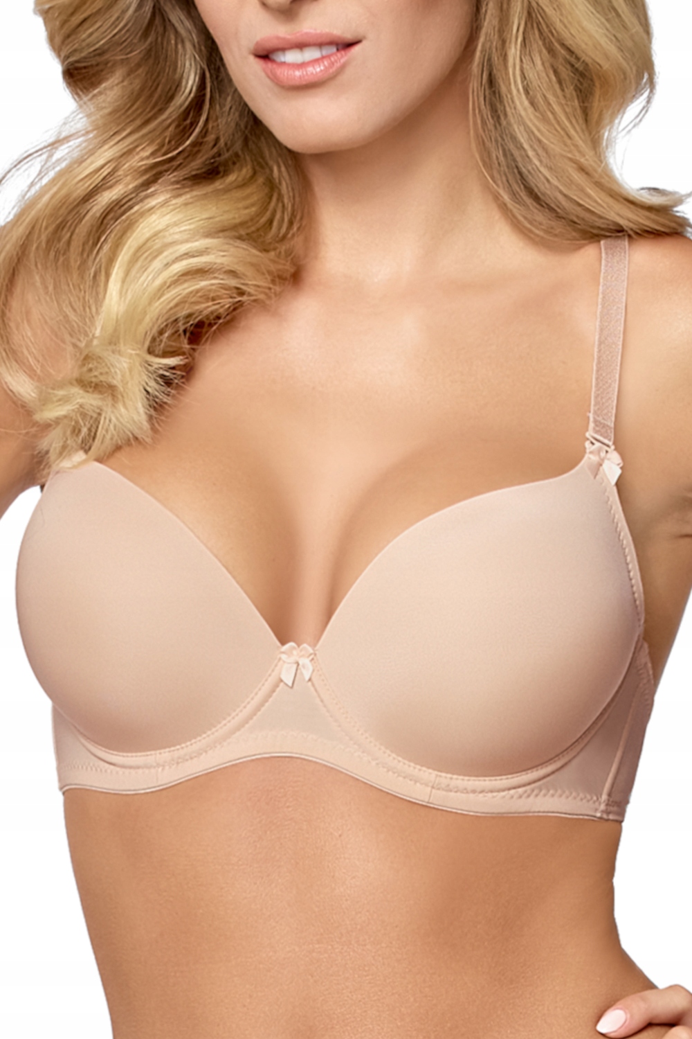 Dámská Podprsenka Mefemi By Nipplex Ida Push-up Hladká Béžová 85B