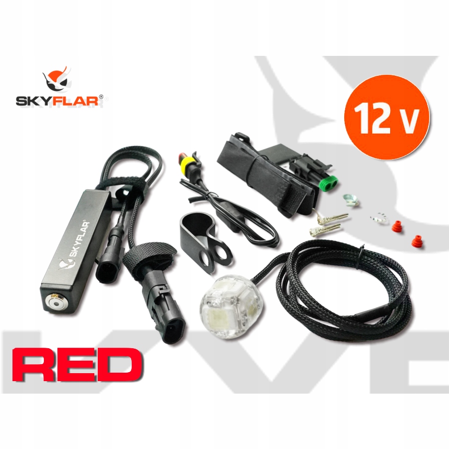 LAMPA BŁYSKOWA LED SKYFLAR ST-101 RED 12V Kod producenta ST-101 RED