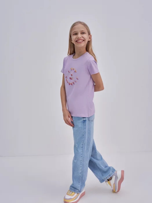 

Big Star Koszulka Dziewczęca Fioletowa Felinka 164