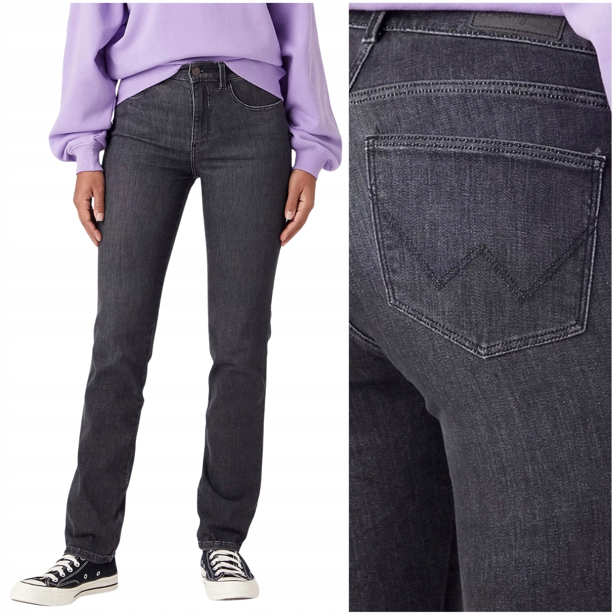 Wrangler Slim dámské džínové kalhoty vysoké rovné velikosti W28 L32