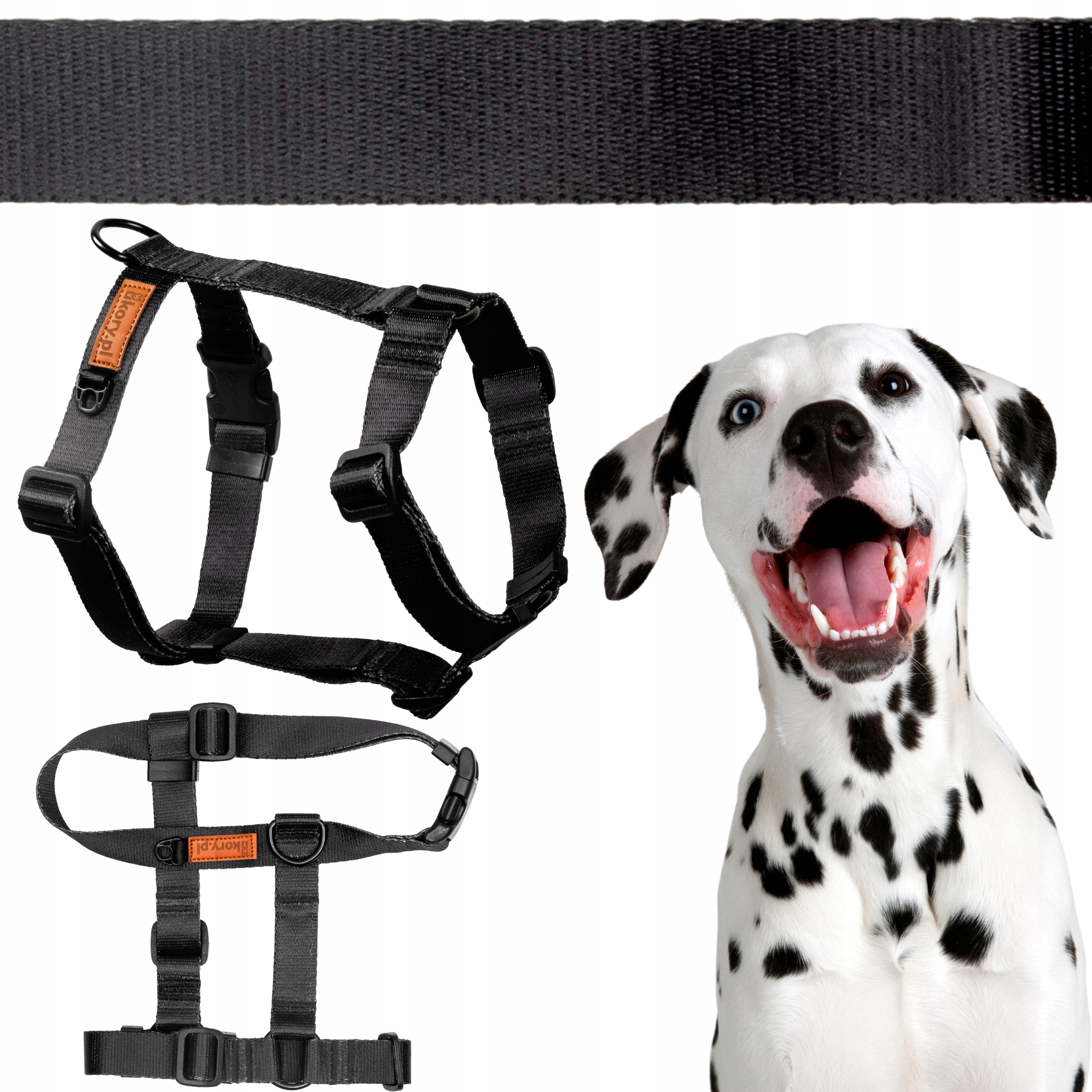 Levně Beztlakové postroje Guard pro malého psa štěněte S 15 mm Ukory Černé