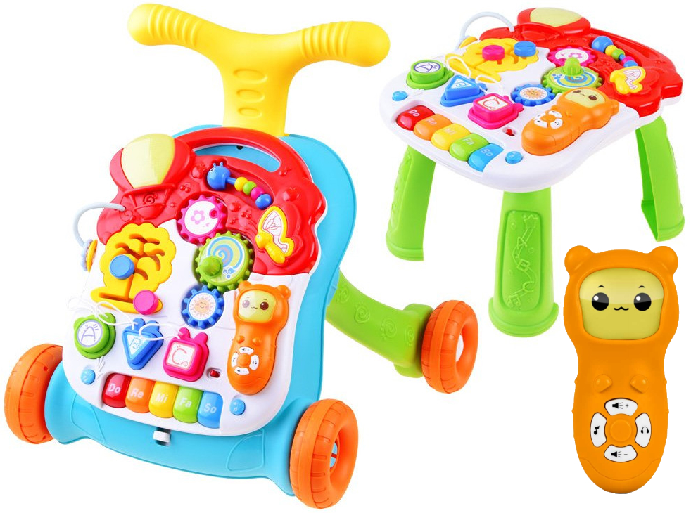 CHODZIK PCHACZ INTERAKTYWNY STOLIK EDUKACYJNY 3w1