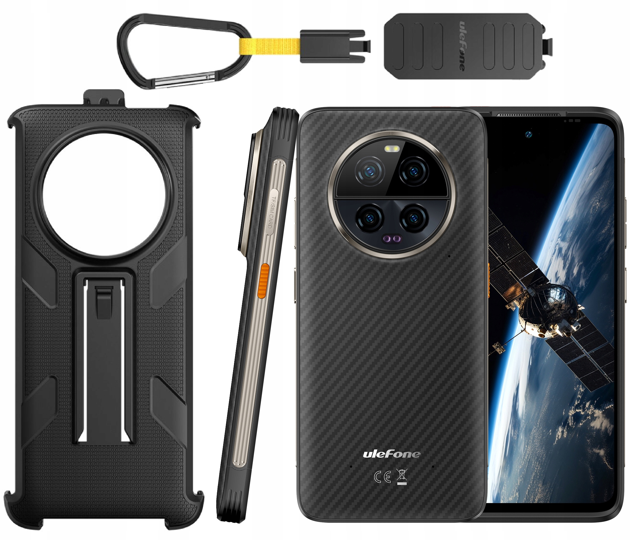 Ulefone Armor 23 Ultra 5G 12GB/512GB Czarny 6,78 Cala Fhd+ 120 Hz Bt Etui