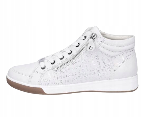 Ara Kožené Sportovní Boty S Šedým Zipem 36 Ž4B