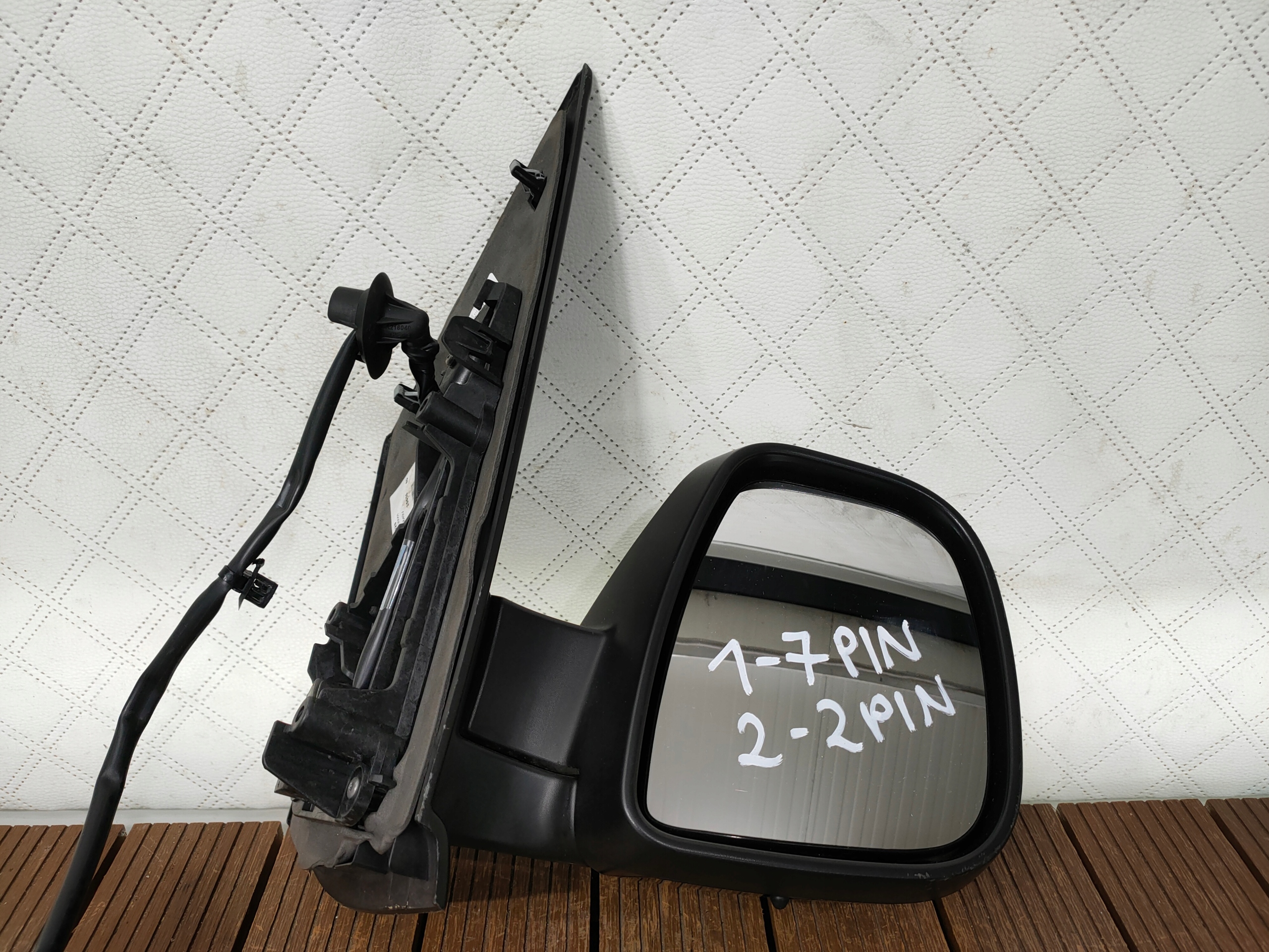JUMPY EXPERT III 16-25 mirror right 9-PIN (7+2) black, LAKIEROWANE EUROPA