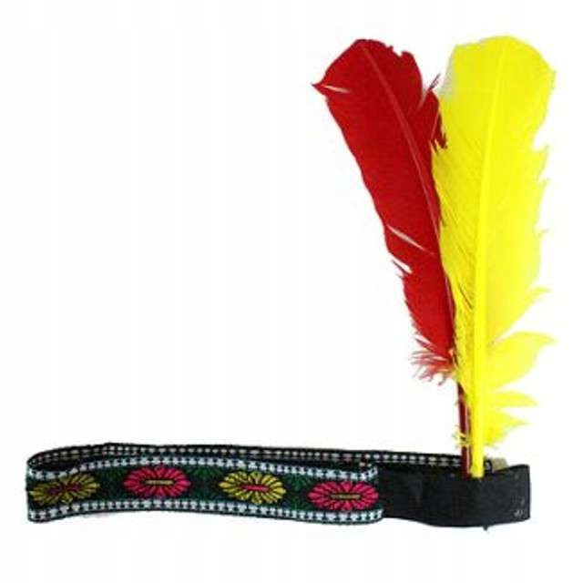 

Opaska Indianina pióropusz apacza piór na głowę