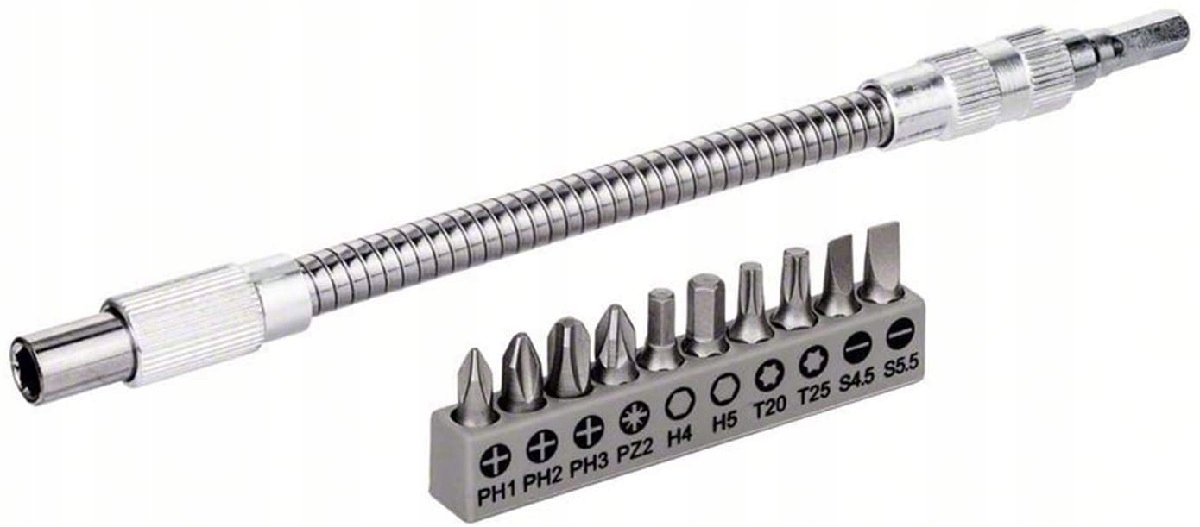 BOSCH METALOWA ELASTYCZNA PRZEDŁUŻKA + 10 BITÓW Kod producenta 2608522376