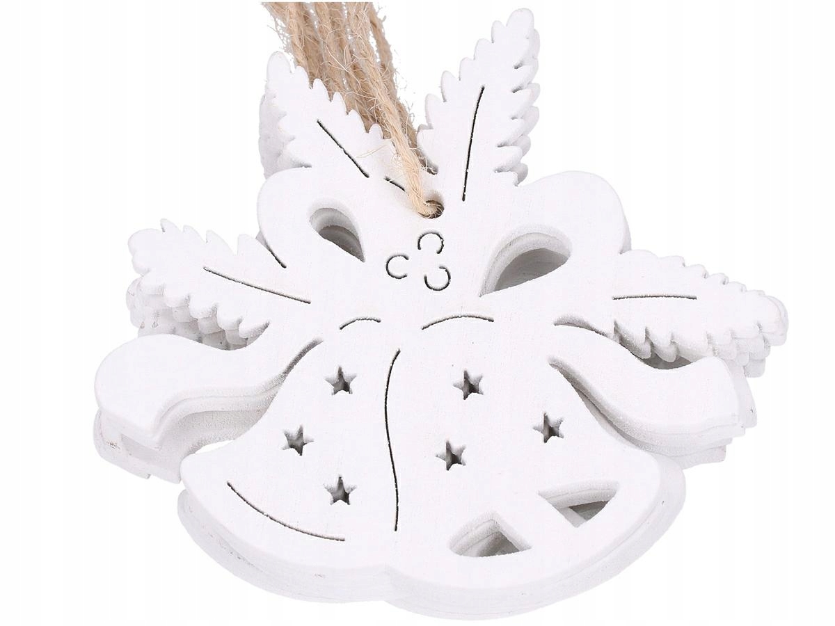 

Drewniane Zawieszki Bombki Na Choinkę 15cm 6szt