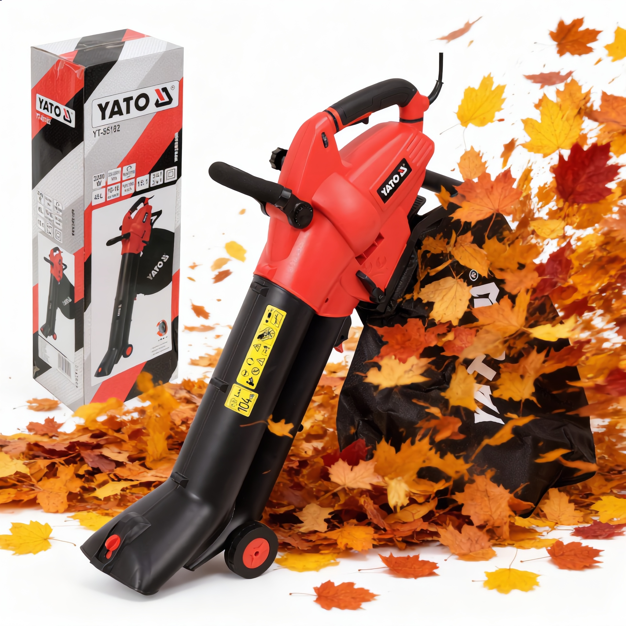 Foukač Vysavač s drtičem listů 3000 W Yato YT-85182