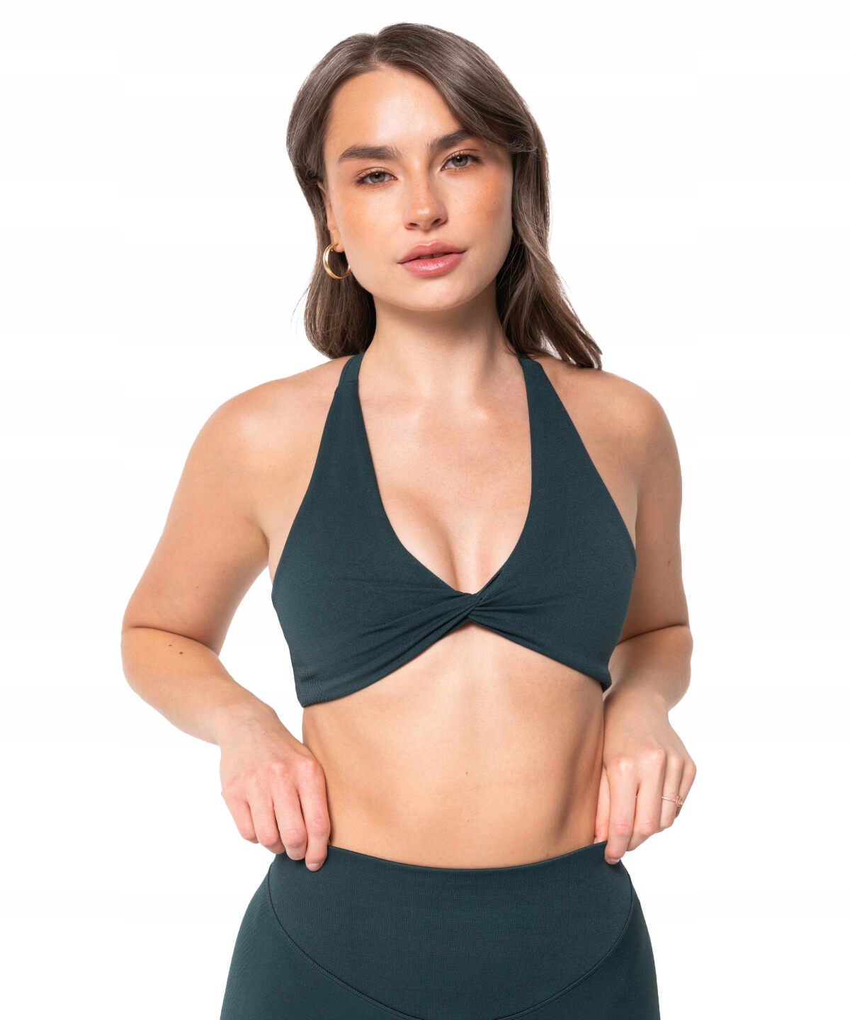 Stanik damski sportowy bezszwowy Accolade Carpatree zielony L