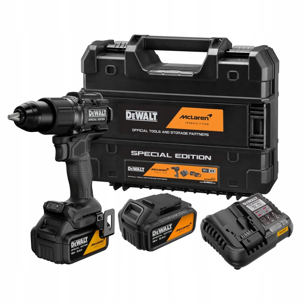 Aku Vrtačka 2x5Ah, 18V Xr, Dewalt [DCD86MP2T-QW] Mclaren