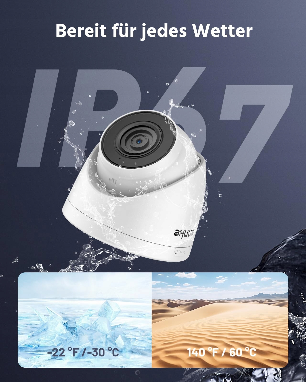 ANNKE Zestaw Kamer PoE 5MP Zewnętrzny 4X Kamera IP 8CH 2TB NVR IP67 — miniatura 8