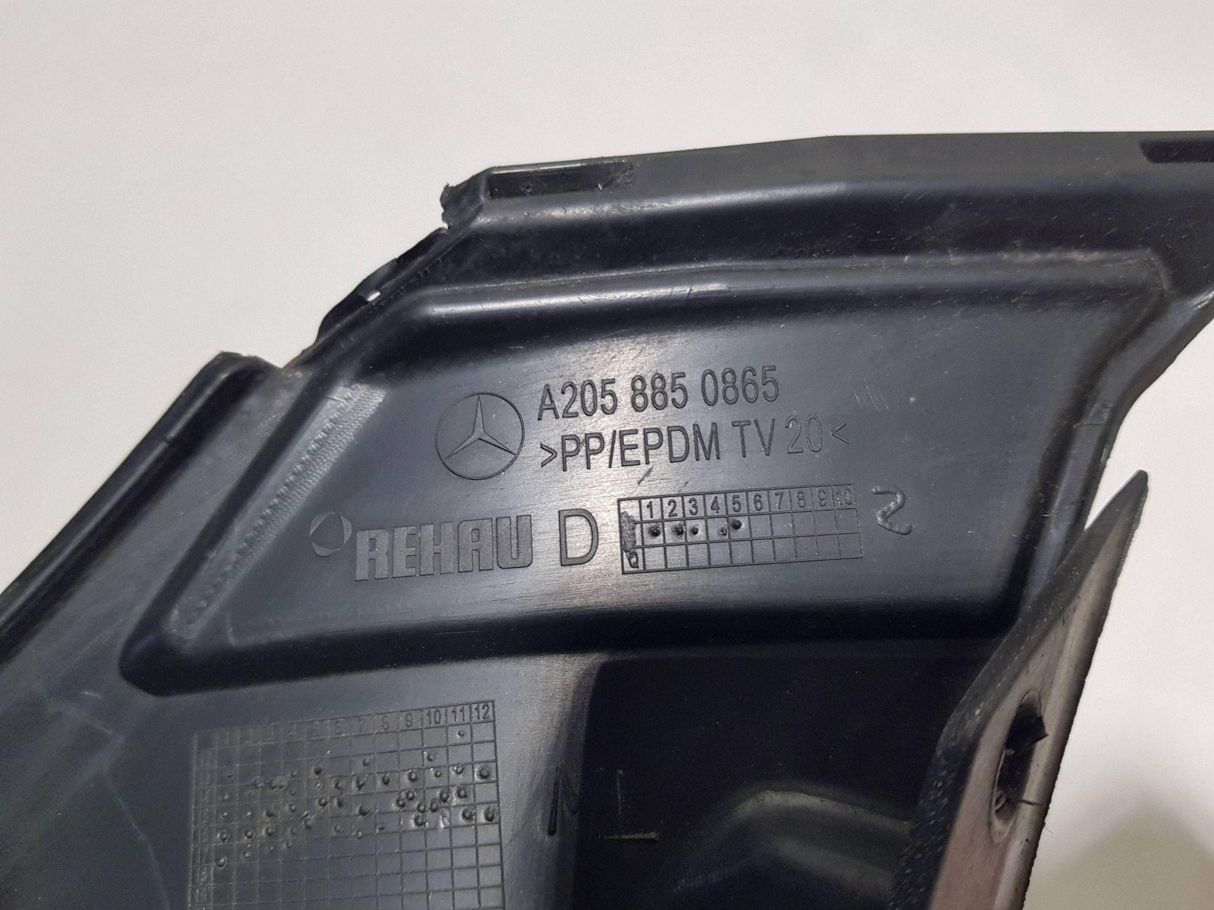 support W bumper right front MERCEDES C W205 A2058850865