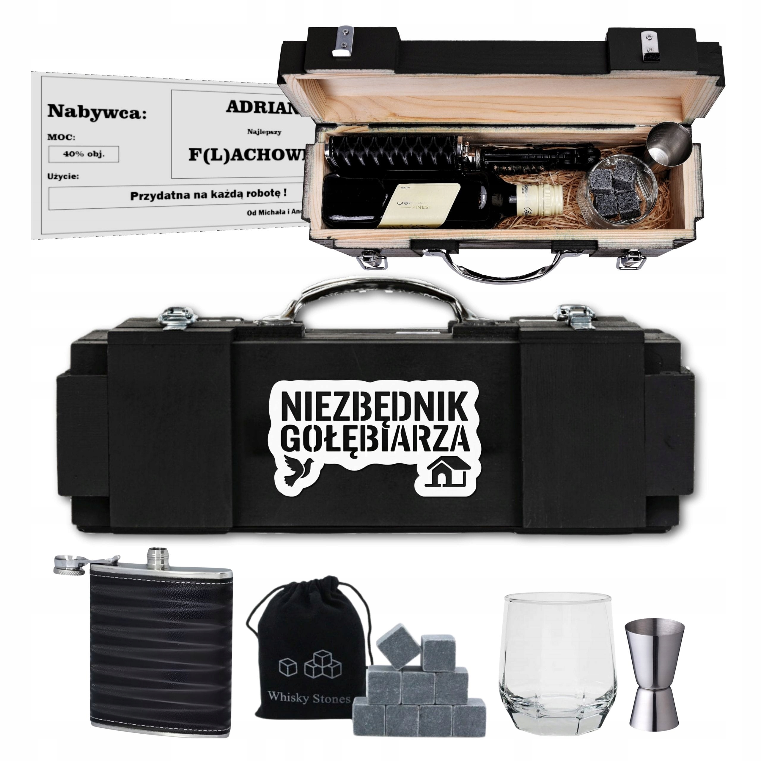 dárková sada pro holubáře Dřevěná krabička Narozeniny 30 40 50 60