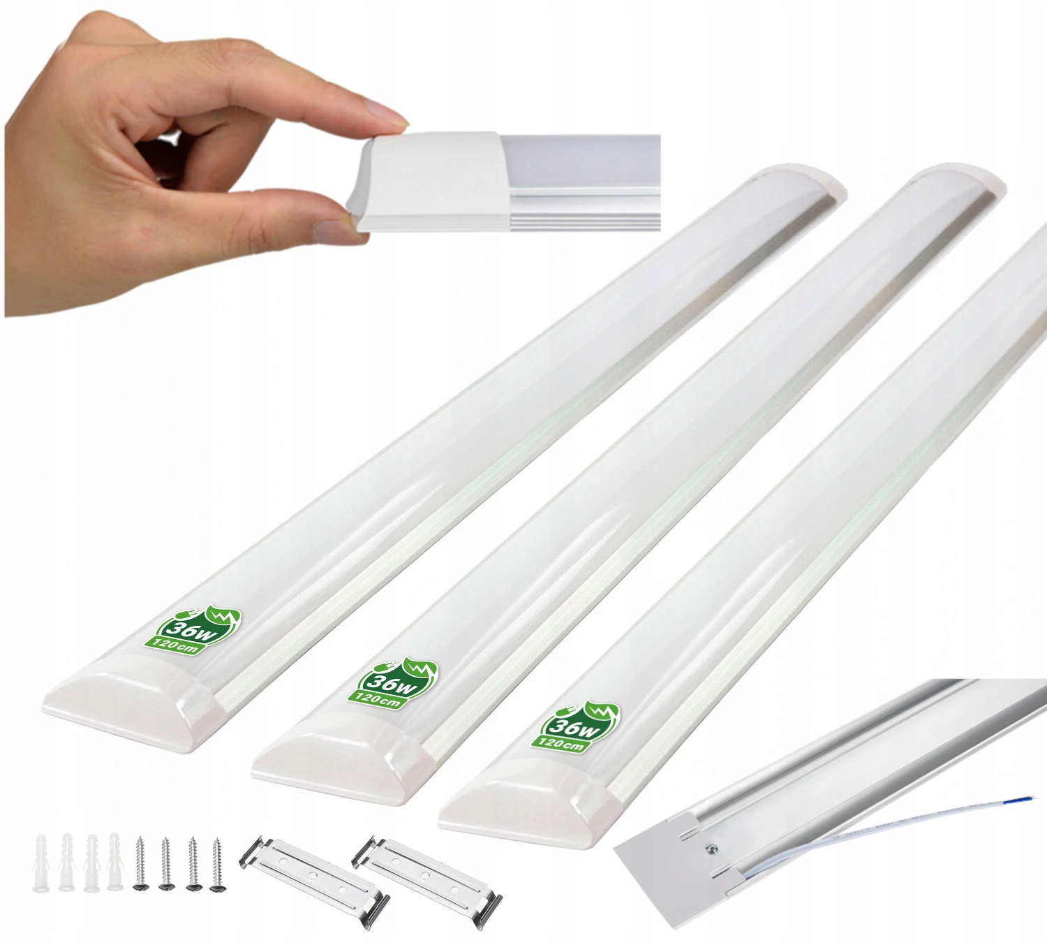 

3x Lampa Led natynkowa do garażu świetlówka 120cm