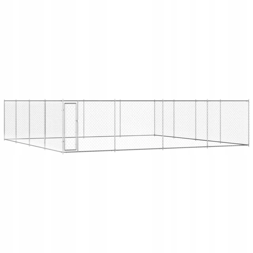 Levně Kotec pro psa z galvanizované oceli, 760 x 760 x 185 cm