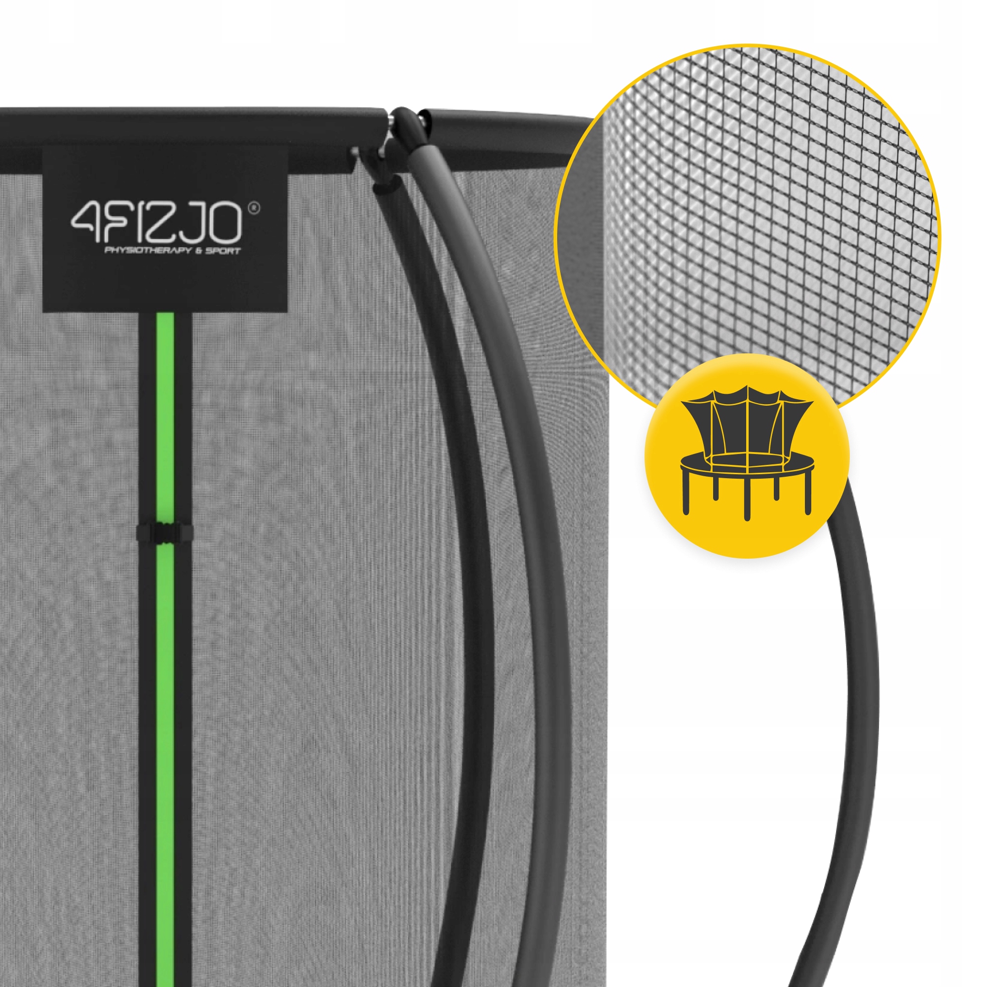 TRAMPOLINA DOMOWA DLA DZIECI DO DOMU I OGRODU Z SIATKĄ WEWNĘTRZNĄ OGRODOWA Kod producenta Trampolina ogrodowa dla dzieci PRO