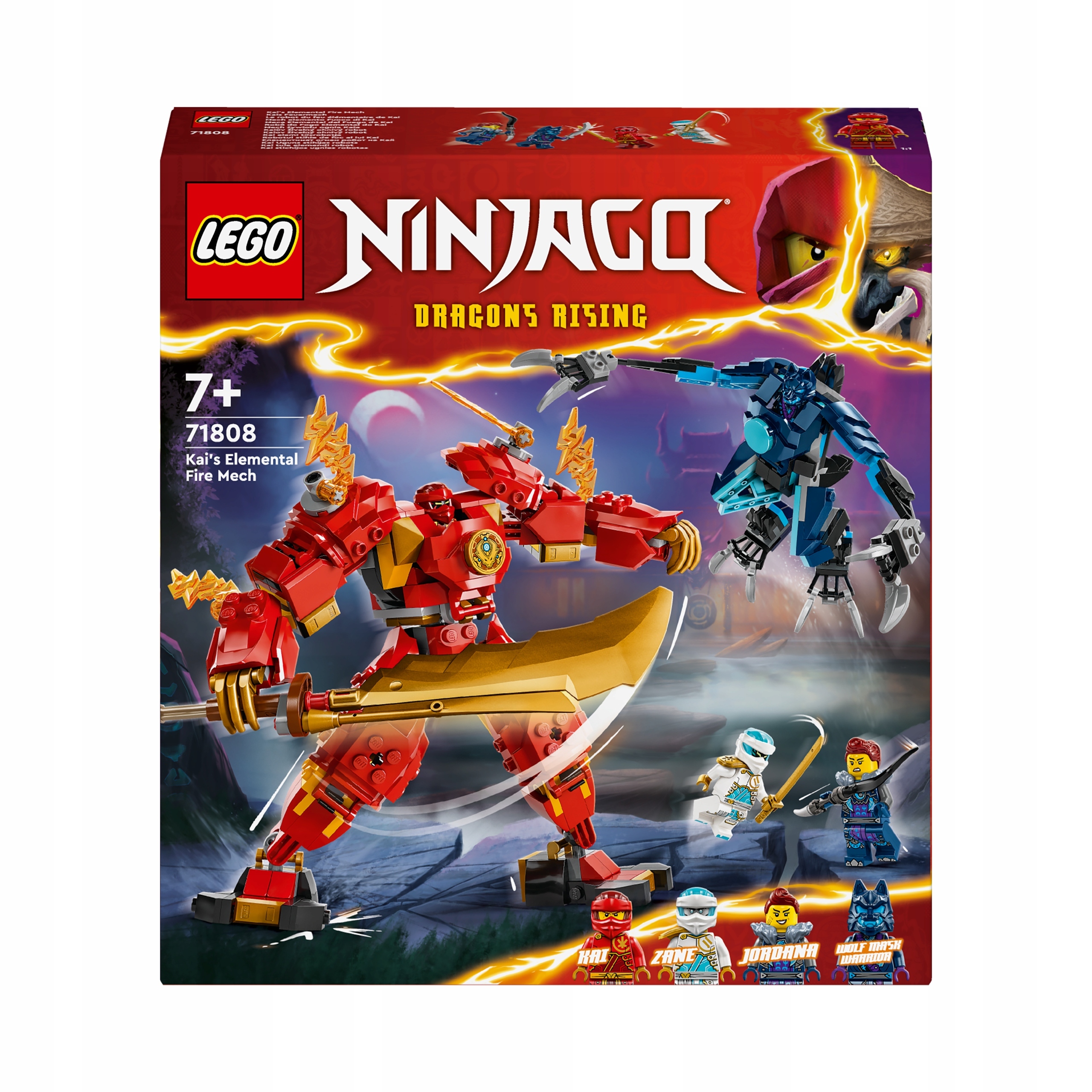 Lego Ninjago 71808 Mech Żywiołu Ognia Kaia