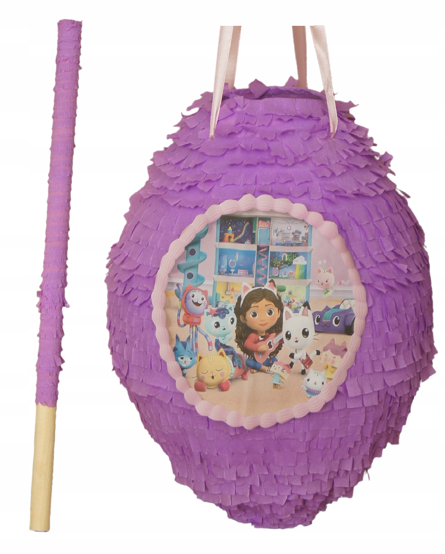 Piniata Koci Domek Gabi XL + Kij - porównaj ceny - Allegro.pl