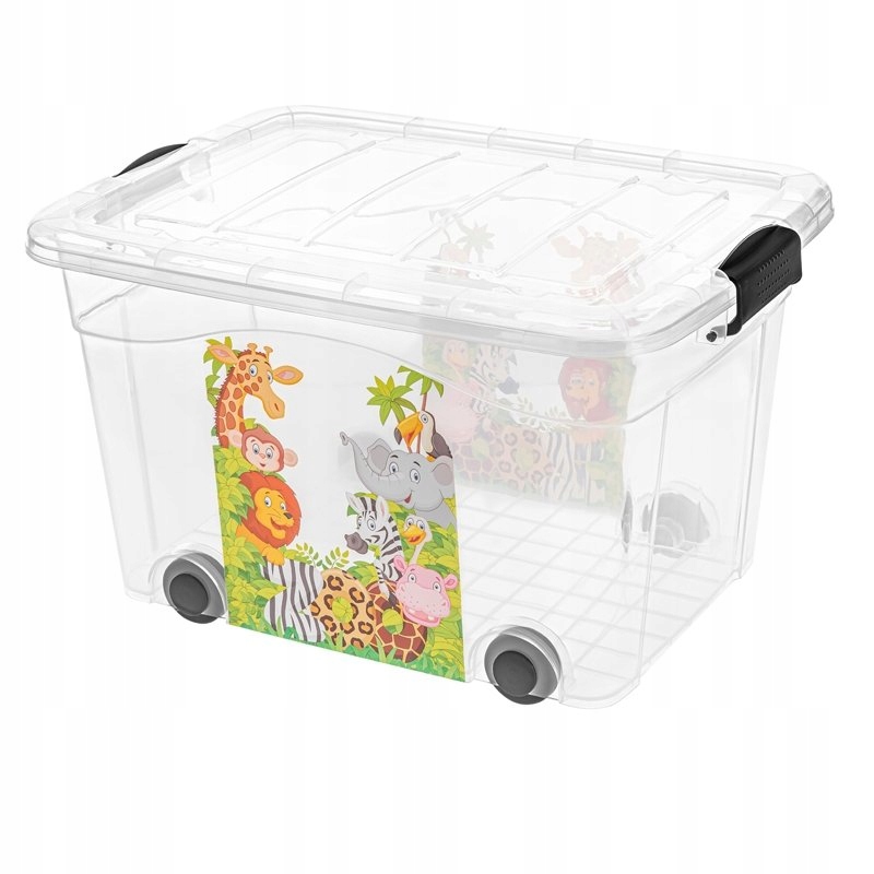 

Pojemnik Roller Box (zwierzaki) z pokrywą 40L