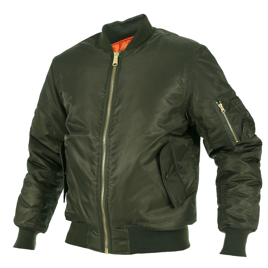 Kurtka Wojskowa Pilotka Us Army Flyers MA-1 Bejsbolówka Texar Olive L