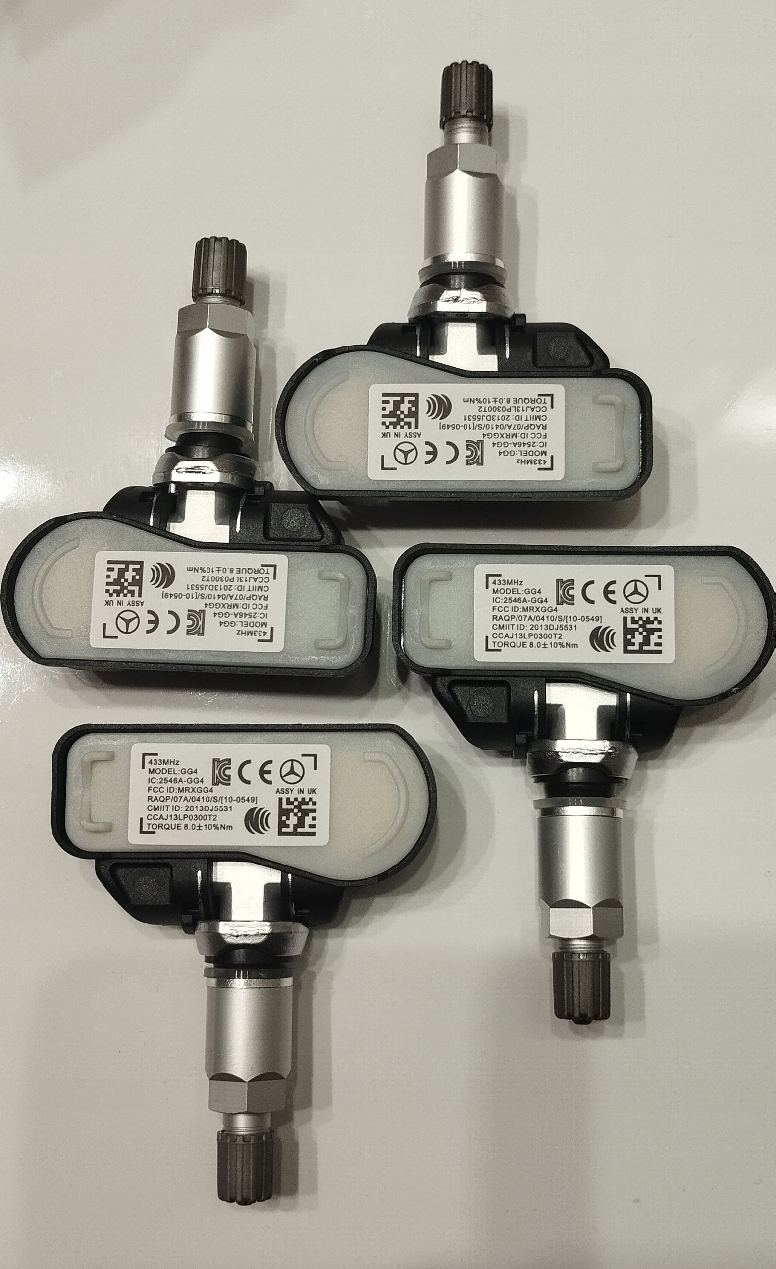 Snímač tlaku v pneumatikách Tpms 433MHZ Mercedes A B C E Class ML350 CLK350