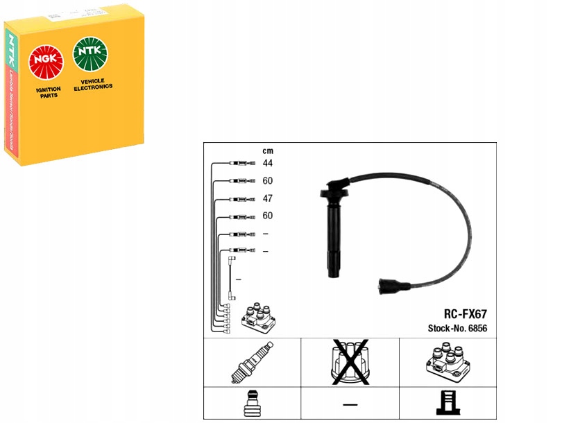 Ngk Zapalovací Kabely Subaru Party 2.0 98- Ngk